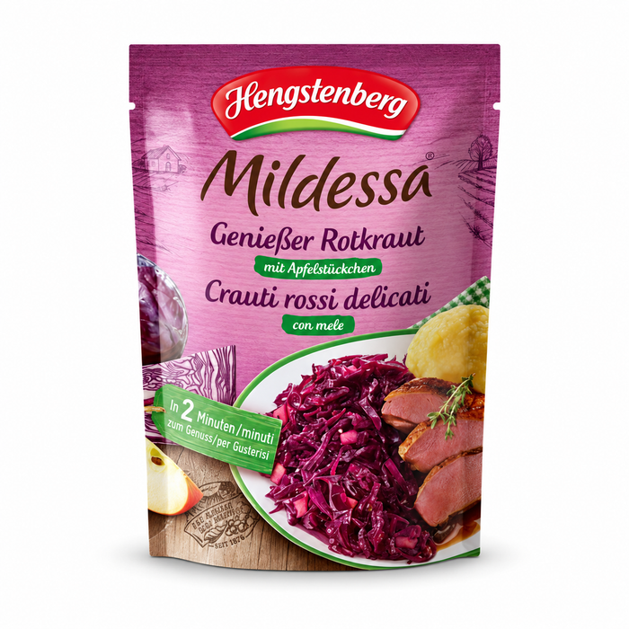 Hengstenberg Mildessa Red Cabbage & Apple in Pouch