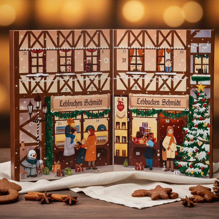 菓子 DEMEL Adventskalender 2025 Lebkuchen Schmidt Advent Calendar, 24 Day Calendar – European Deli