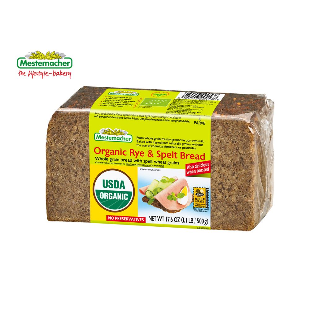 Mestemacher Organic Rye and Spelt Bread European Deli
