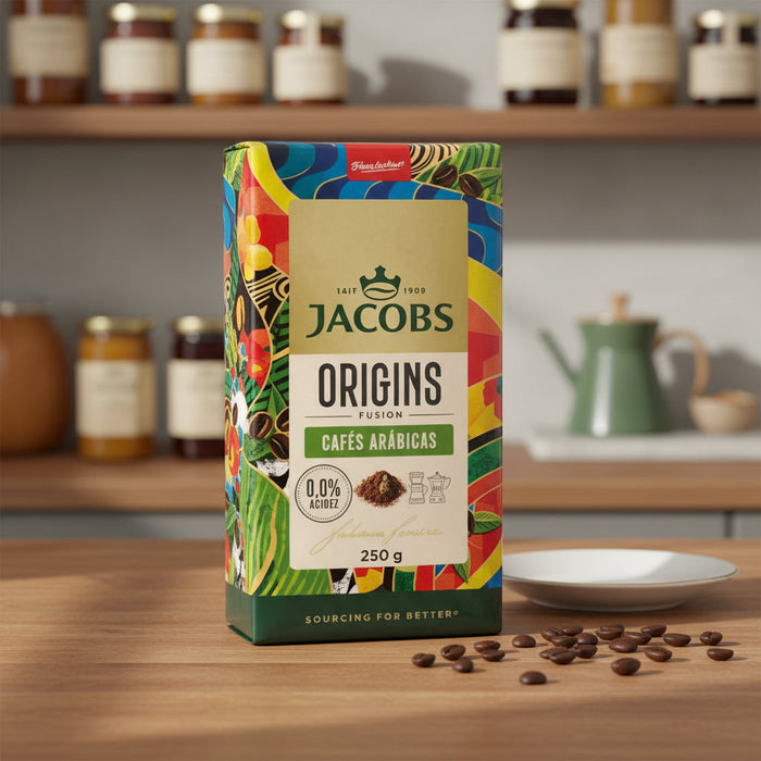 Jacobs Origins Brazil & Colombia Ground Coffee
