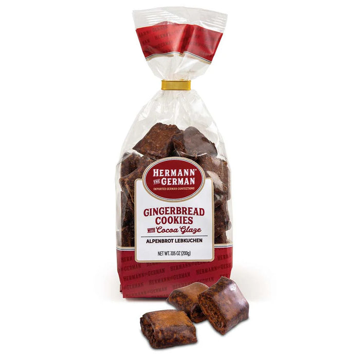 Hermann the German Alpenbrot Gingerbread Cookies with Cocoa Glaze