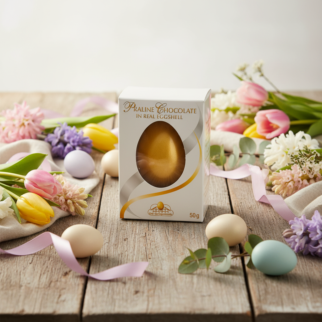 Gut Springenheide Chocolate Filled Easter Eggs in Gold, 6.17 oz