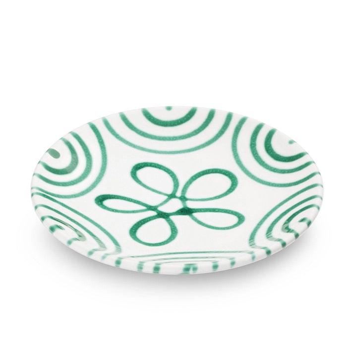 Gmundner Keramik Green Flamed Saucer, 15 cm