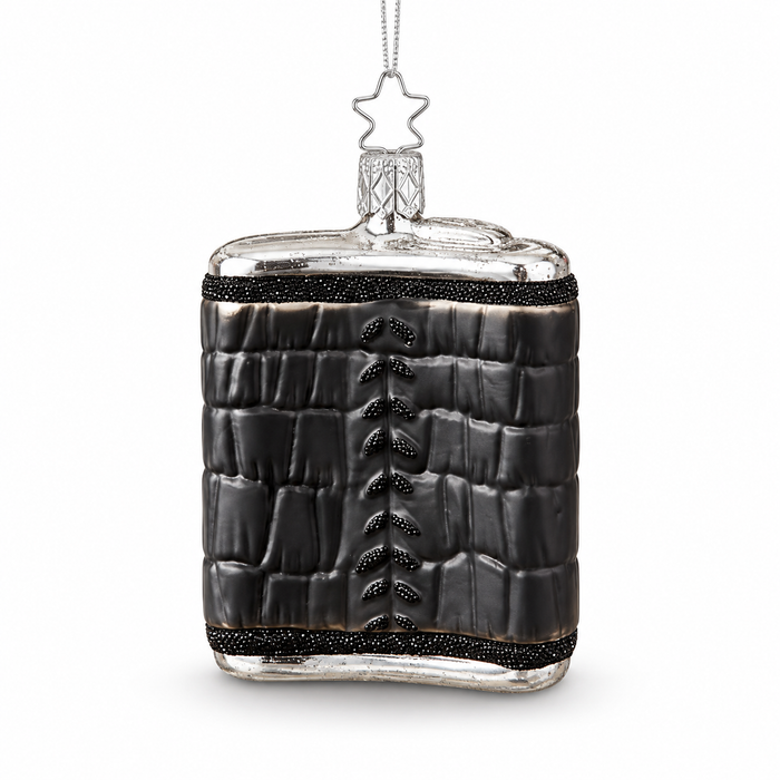 Inge Glass Gentlemen's Club Flask Ornament