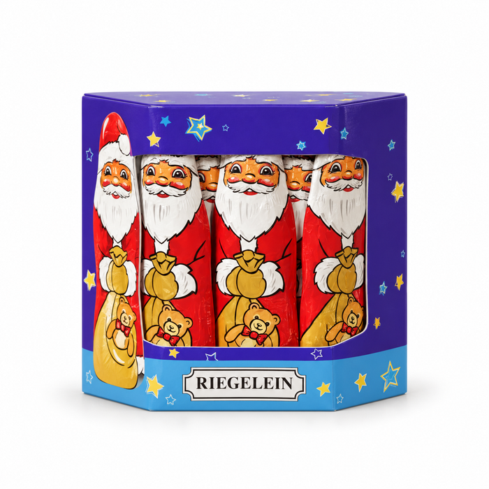 Riegelein Solid Santa's in Gift Box