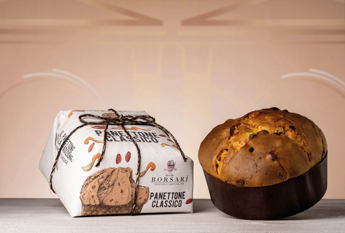 Borsari Traditional Panettone Hand Wrapped European Deli