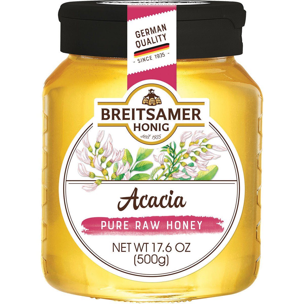 Breitsamer Honig Bee Buddy Pure Raw ACACIA Honey Squeeze Bottle 8.8 oz –  SecretPantryLA