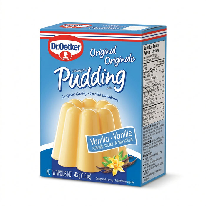 Dr. Oetker Original Vanilla Pudding, 3 Pouch Pack