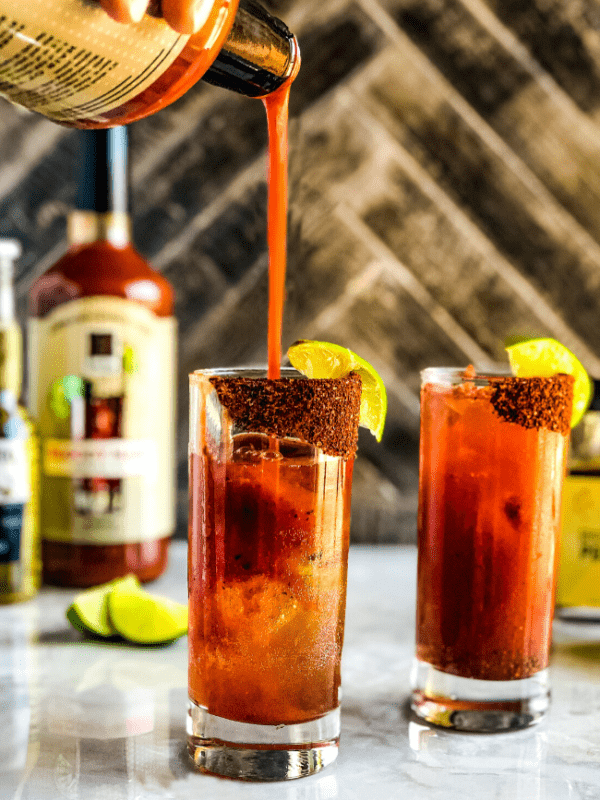 Bourbon Smoked Michelada Mary