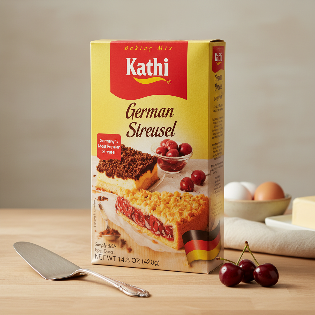 Kathi German Streusel Mix for a European brunch board