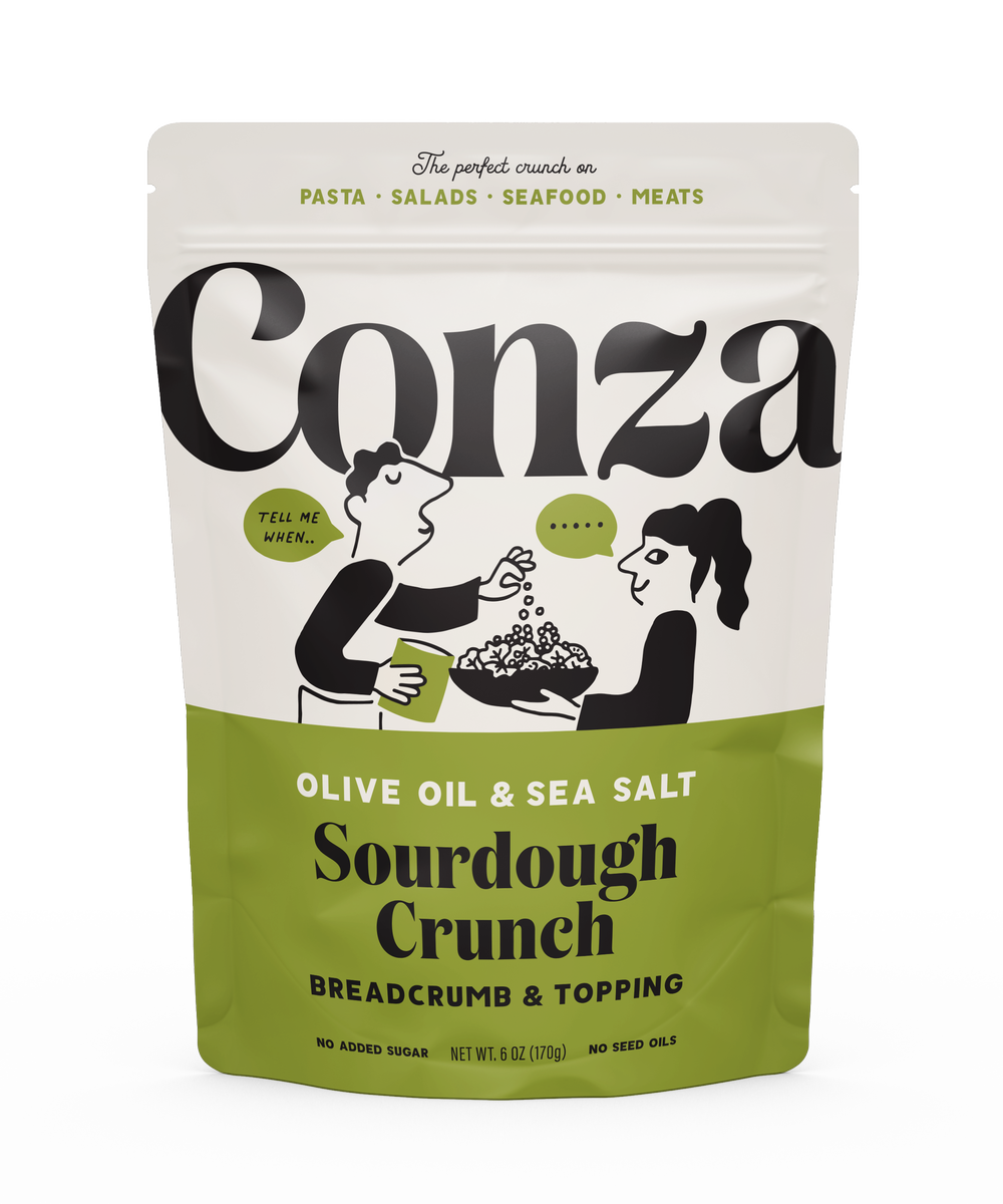 Conza Olive Oil & Sea Salt - Sourdough Crunch Breadcrumbs & Crouton Topping