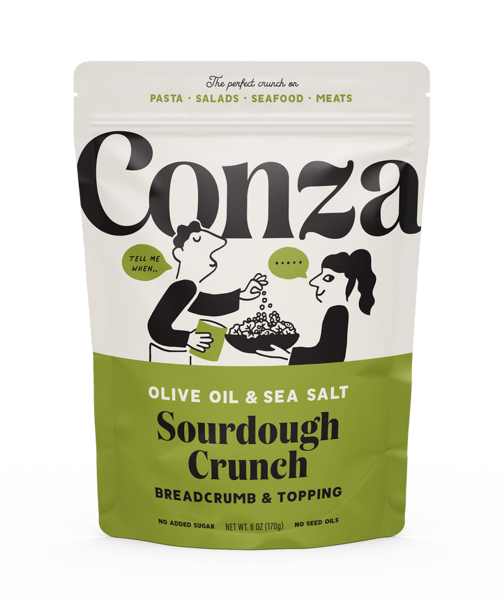 Conza Olive Oil & Sea Salt - Sourdough Crunch Breadcrumbs & Crouton Topping
