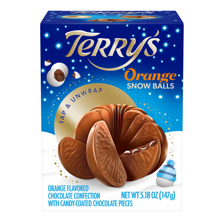 Terry's Milk Chocolate Orange Snow Balls, 147 g blue box