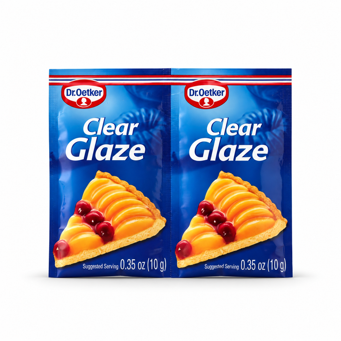 Dr. Oetker Clear Cake Glaze - 2 Pouch Pack