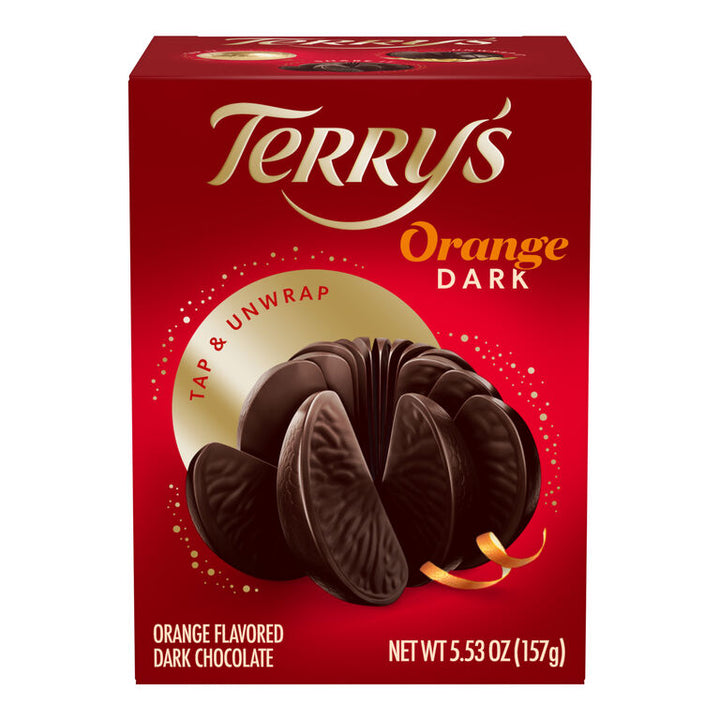 Terry's Dark Chocolate Orange, 157 g red box, front view