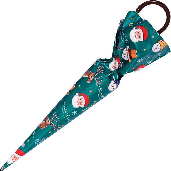 Simon Coll Festive Umbrella Shapes in Milk Chocolate