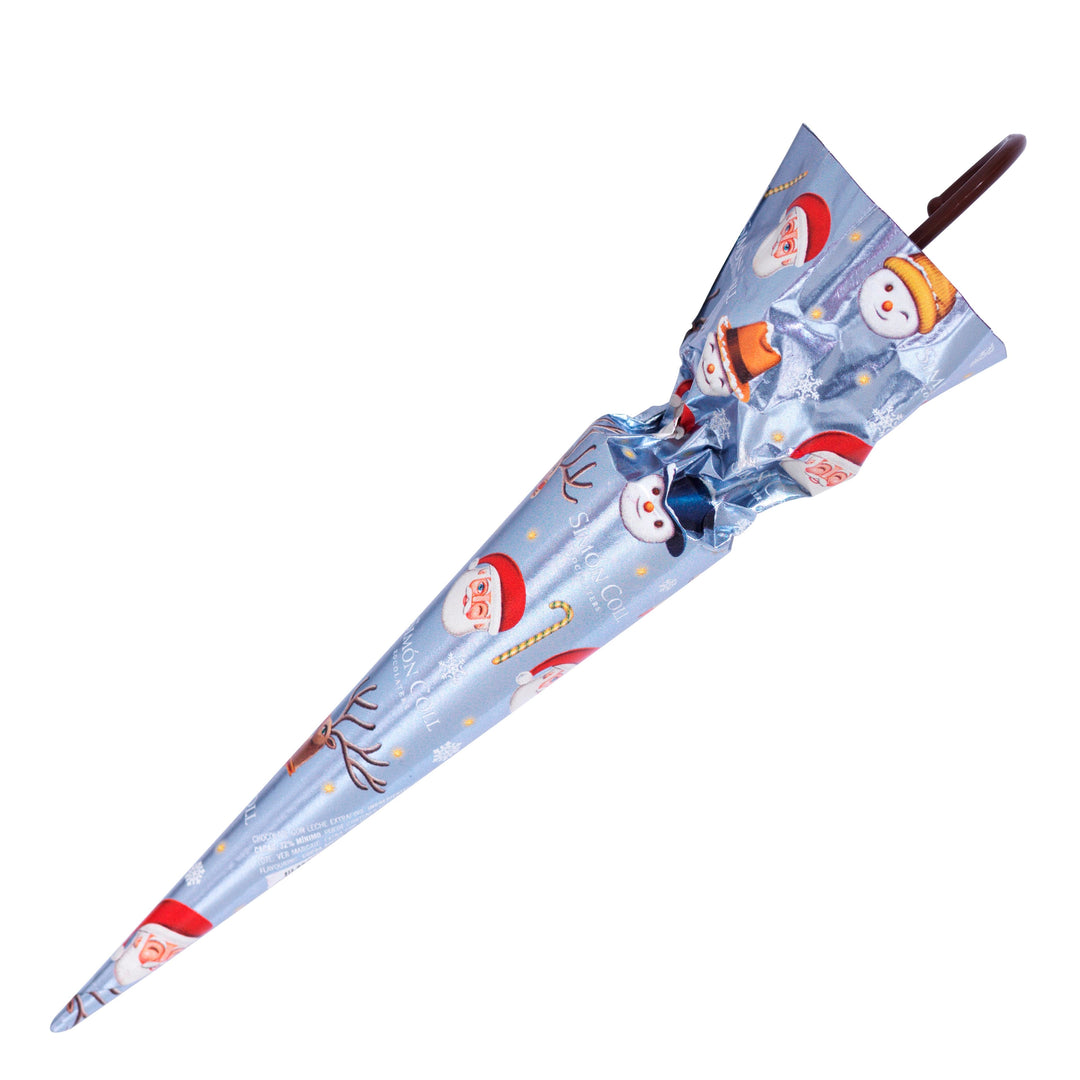 Simon Coll Festive Umbrella Shapes in Milk Chocolate