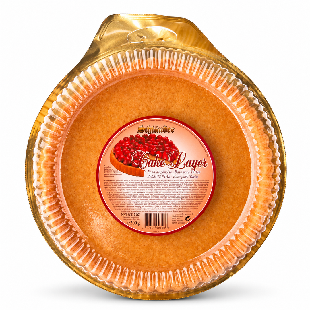 Schluender Obsttortenboden Sponge Cake Layer on white background