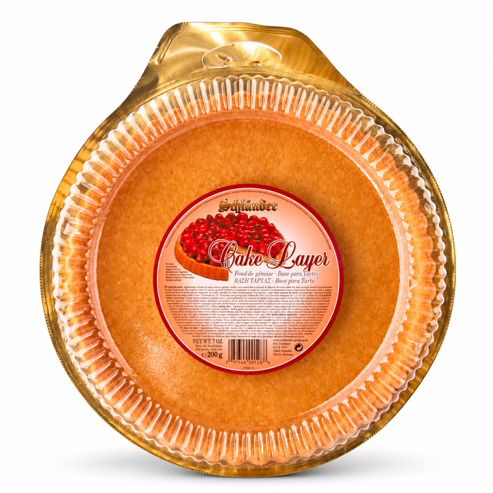 Schluender Obsttortenboden Sponge Cake Layer on white background