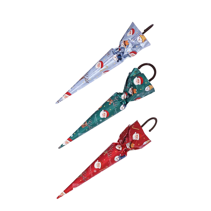 Simon Coll Festive Umbrella Shapes in Milk Chocolate