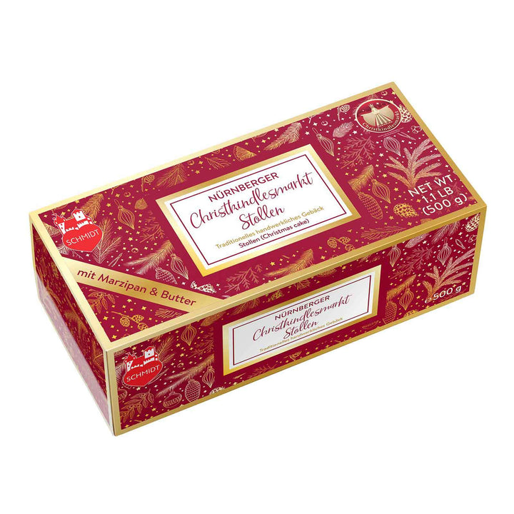 Lebkuchen Schmidt Christmas Market Stollen with Marzipan, 500g