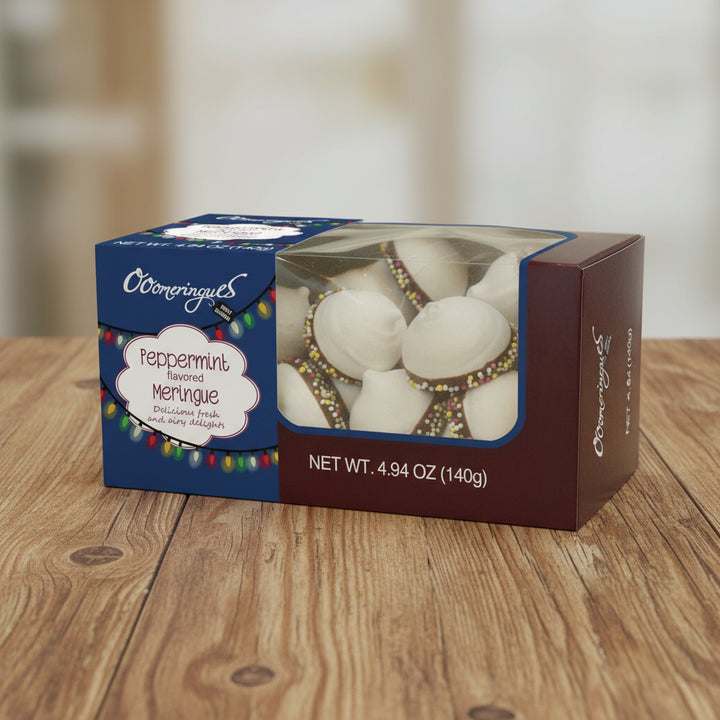 OooMeringues Peppermint Meringues with Sprinkles