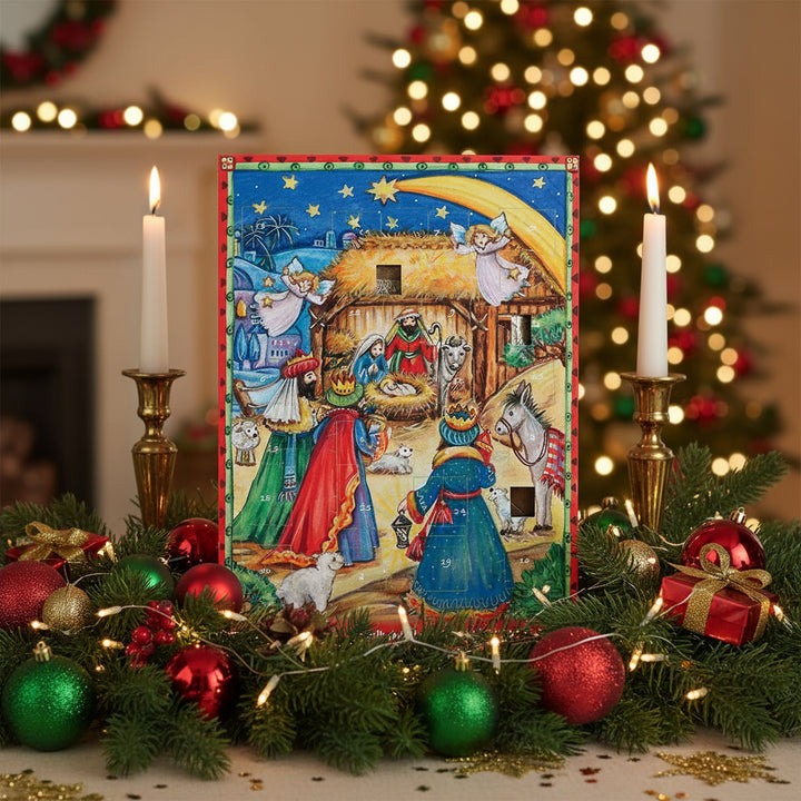 Erika's Pantry Nativity Scene Advent Calendars choose with or without Angels