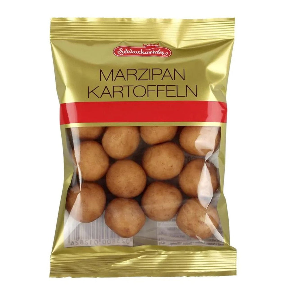 Schluckwerder Marzipan Potatoes, 100 g bag, front view
