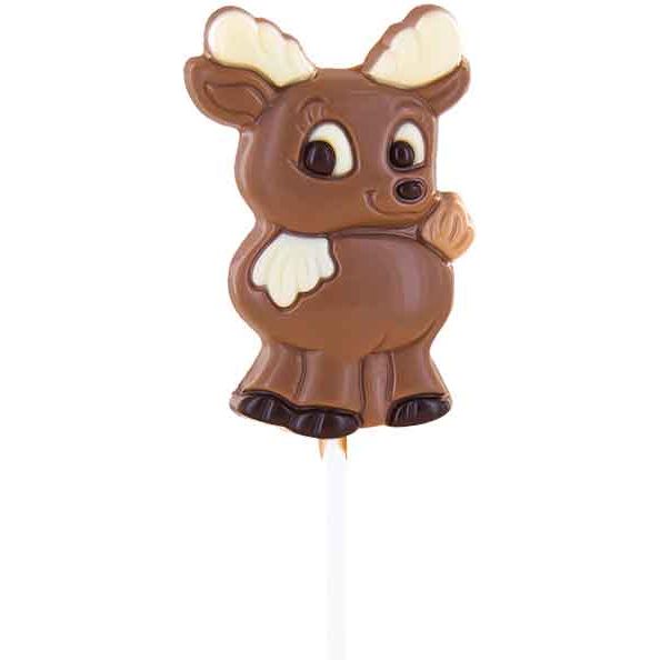 Belfine Reindeer Ralf Milk Chocolate Lollipop