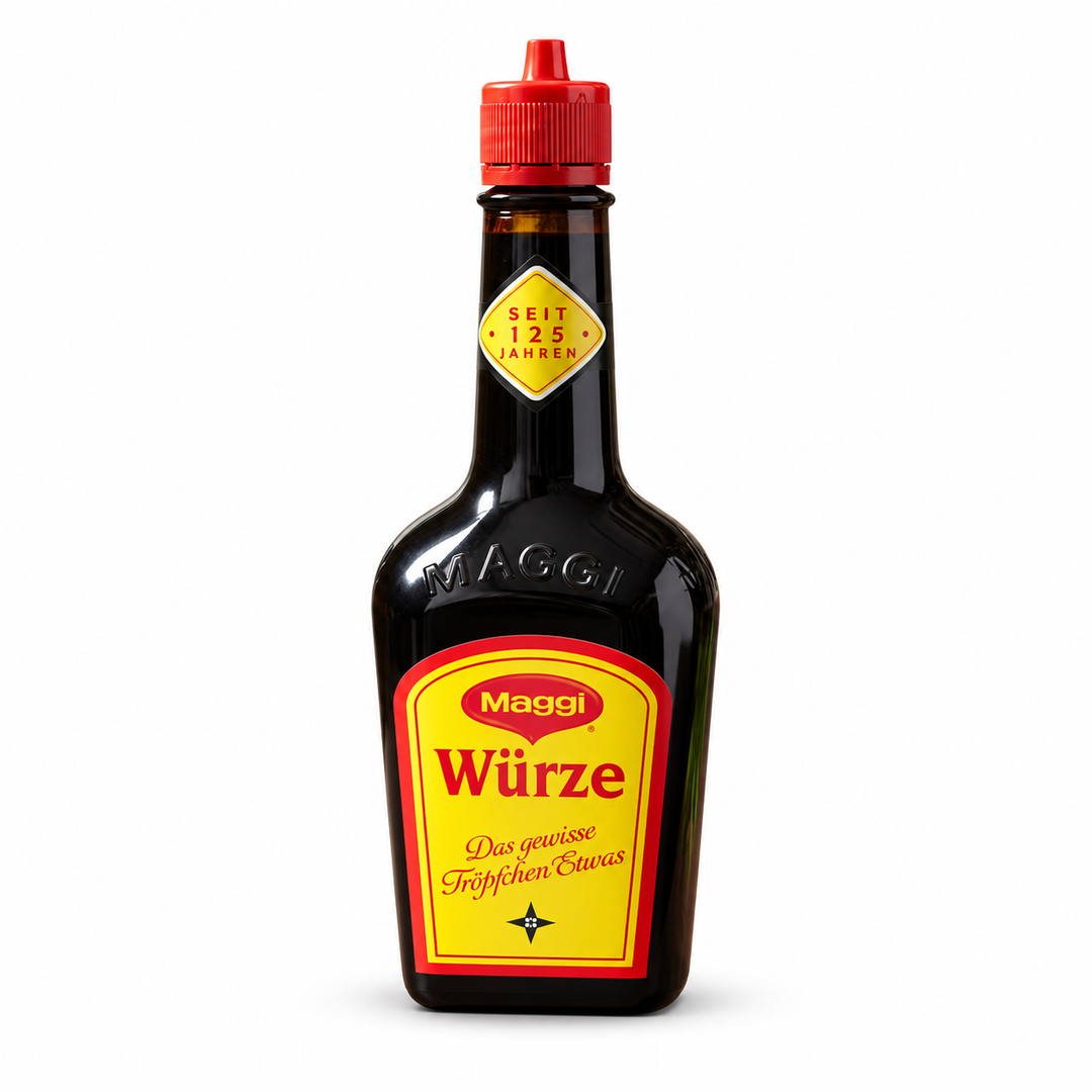 Maggi Würze Liquid Seasoning (101mL) on a white background