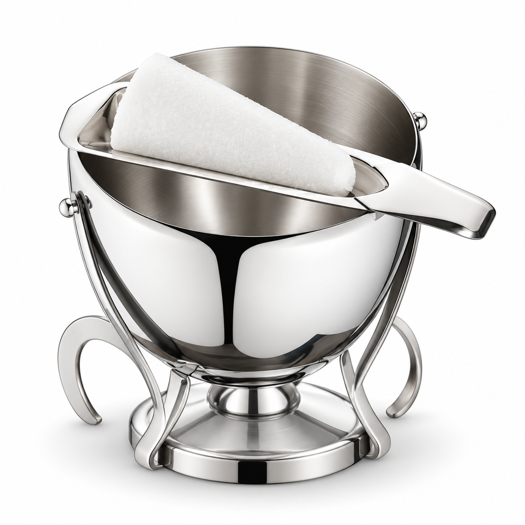 Nordzucker Zucker Hut Sugar Cone and Tongs Set on a white background