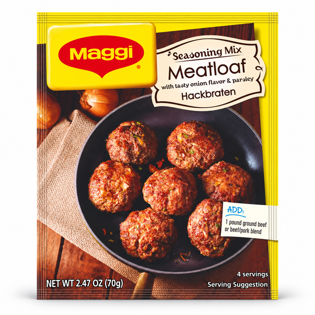 Maggi Hackbraten Meatloaf Mix pouch on a white background