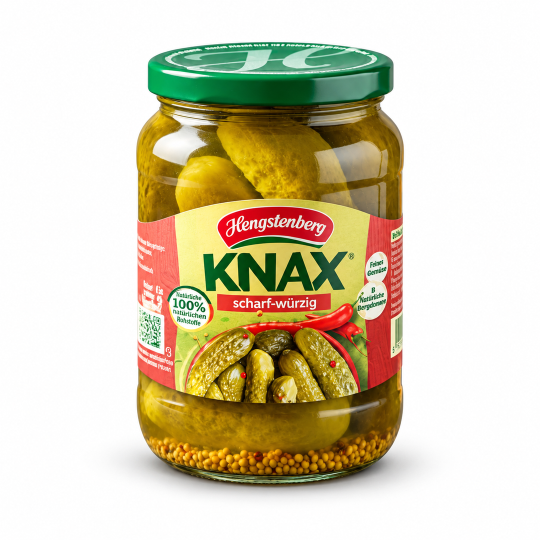 Hengstenberg Knax/Scharf-Wurzig — product packaging centered on a white background