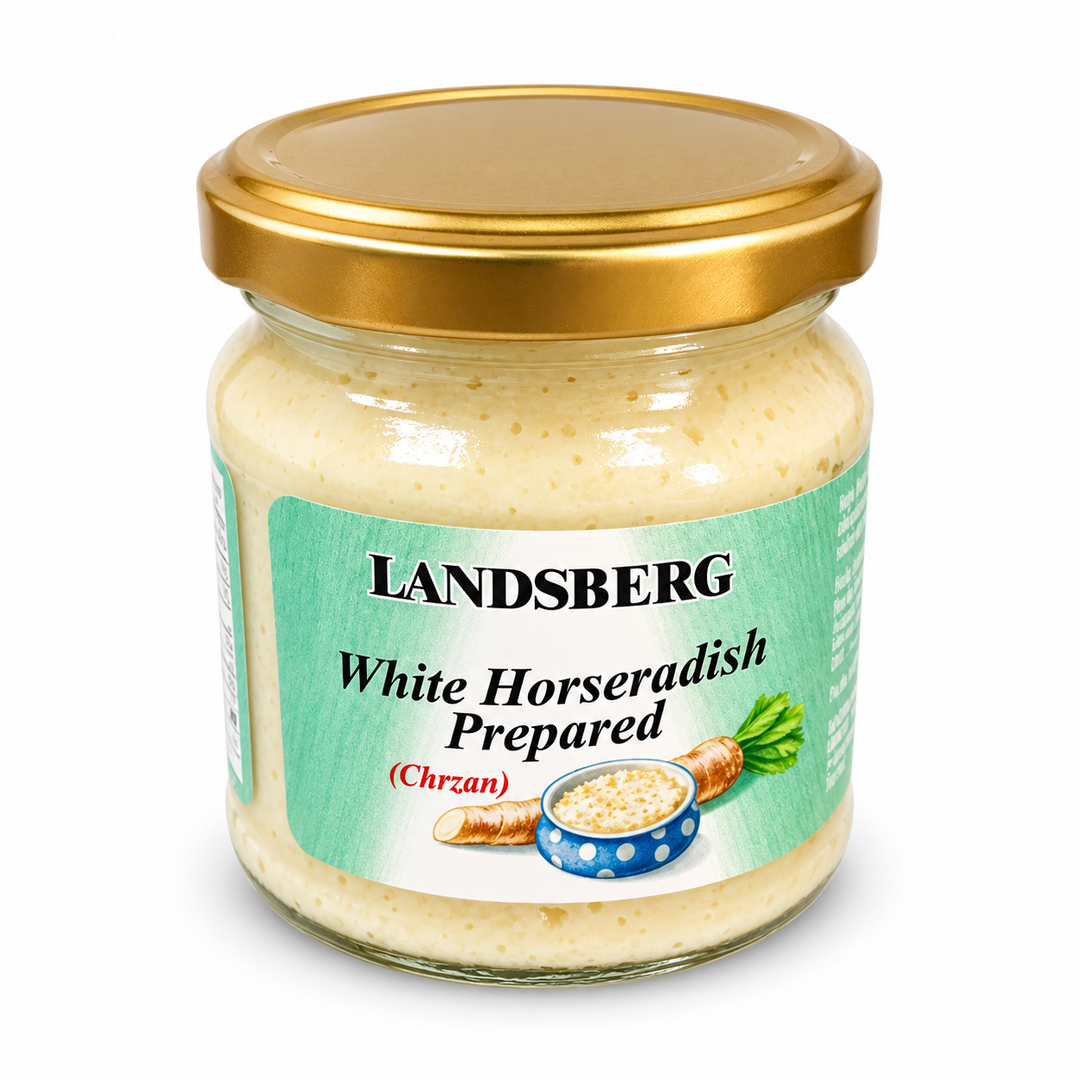 Landsberg White Horseradish — product packaging centered on a white background