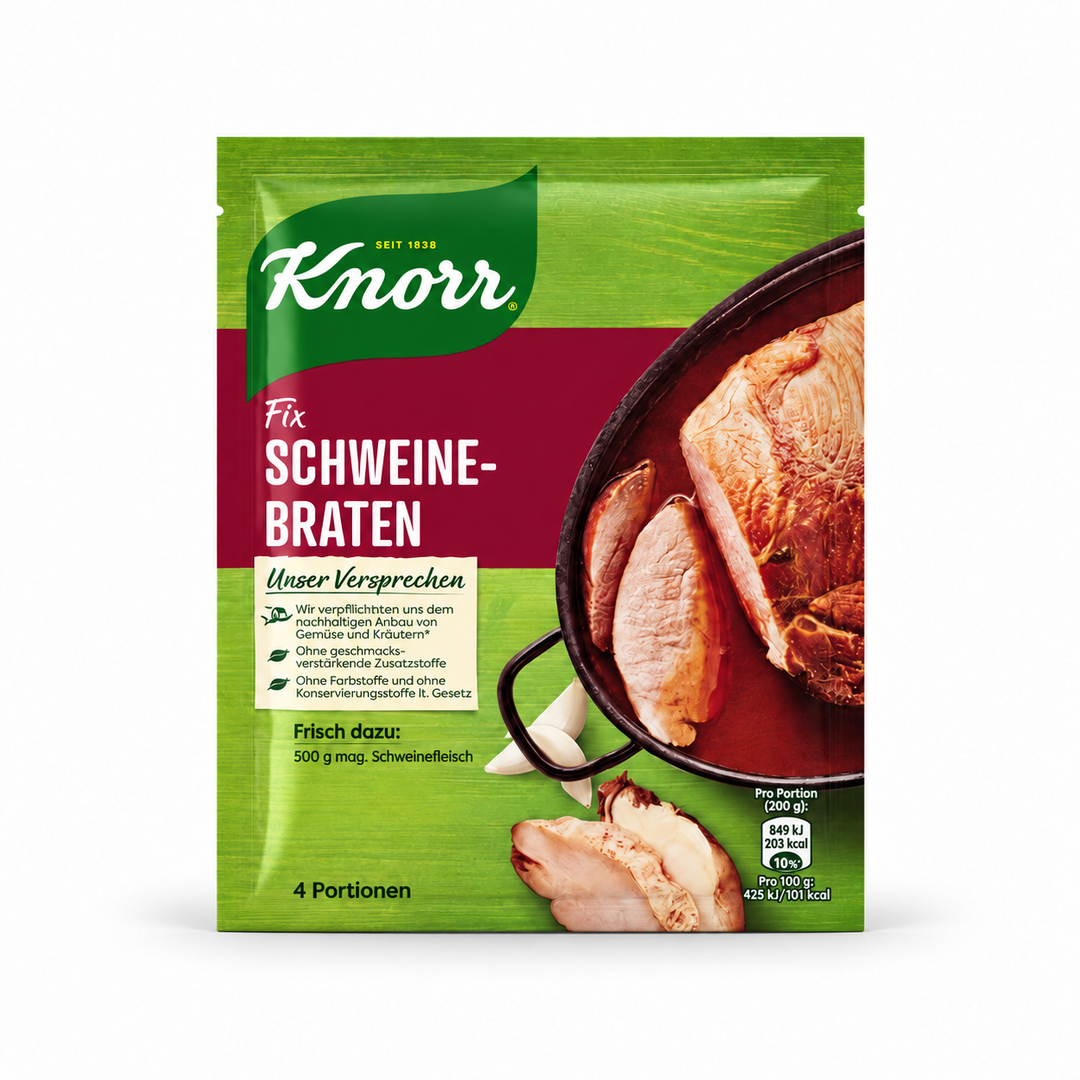 Knorr Fix Schweinebraten — product packaging centered on a white background