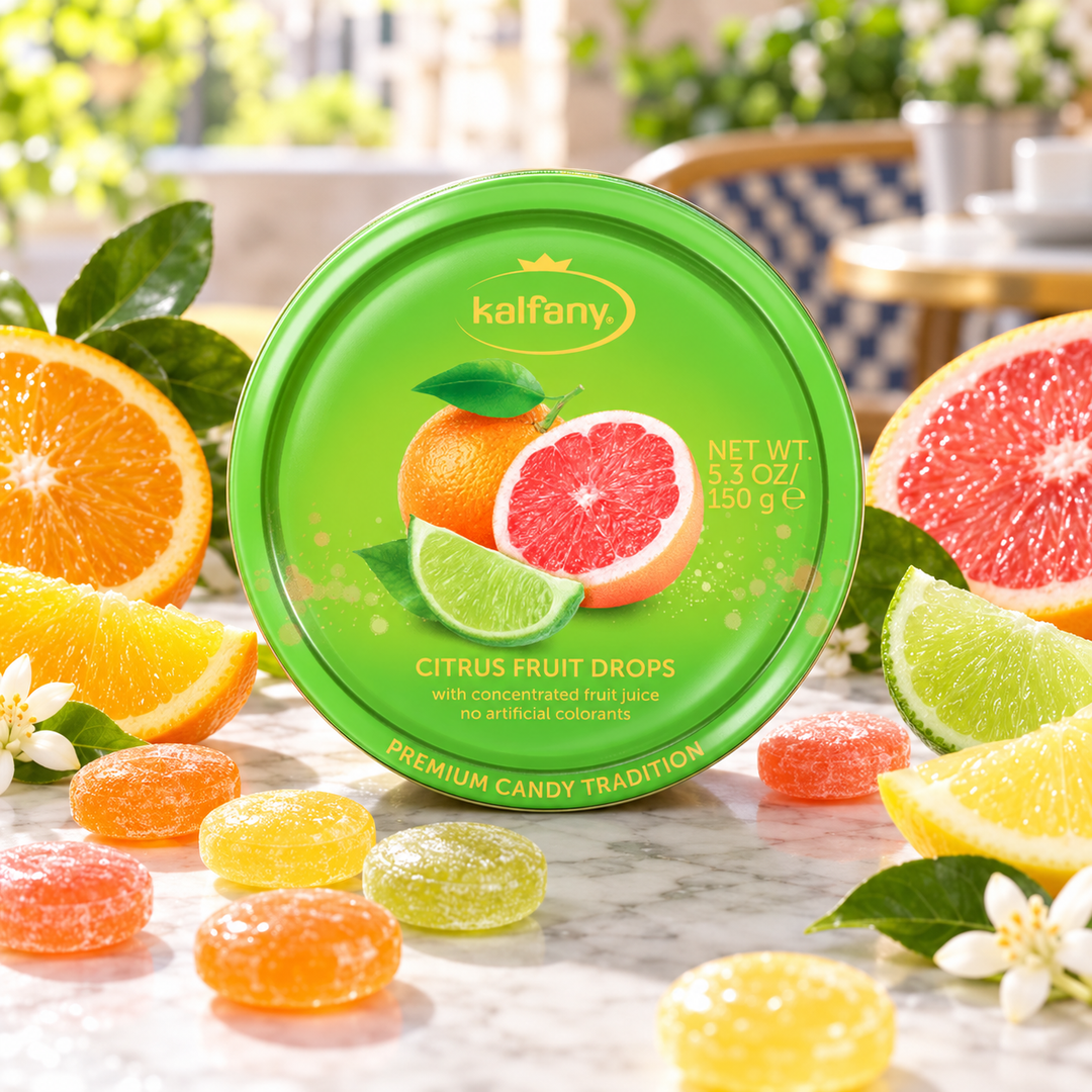 Kalfany Citrus Fruit Drops lifestyle serving suggestion
