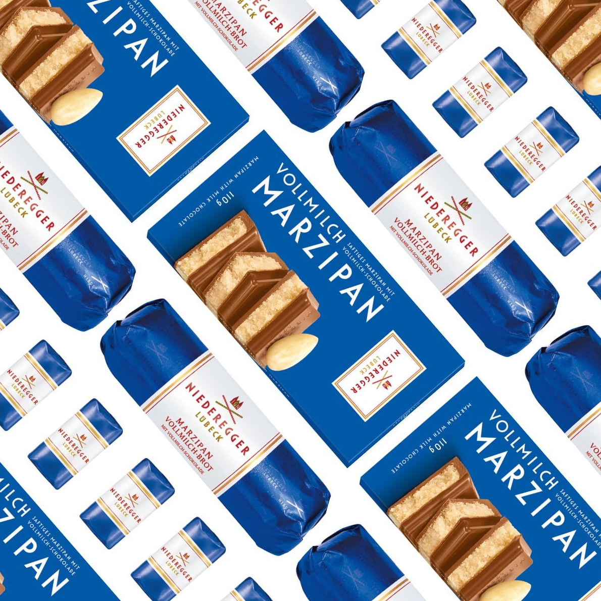 Niederegger milk chocolate covered marzipan product view