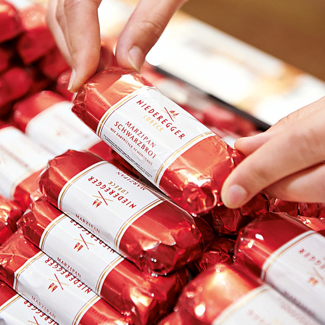 Niederegger Dark Chocolate Covered Marzipan Loaf, 125 g.