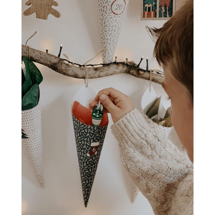 Simon Coll Festive Umbrella Shapes in Milk Chocolate