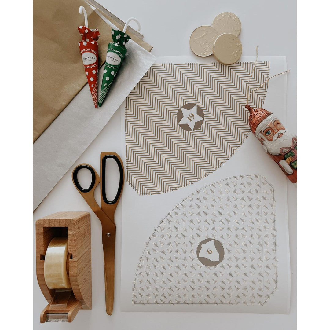 Simon Coll Festive Umbrella Shapes in Milk Chocolate