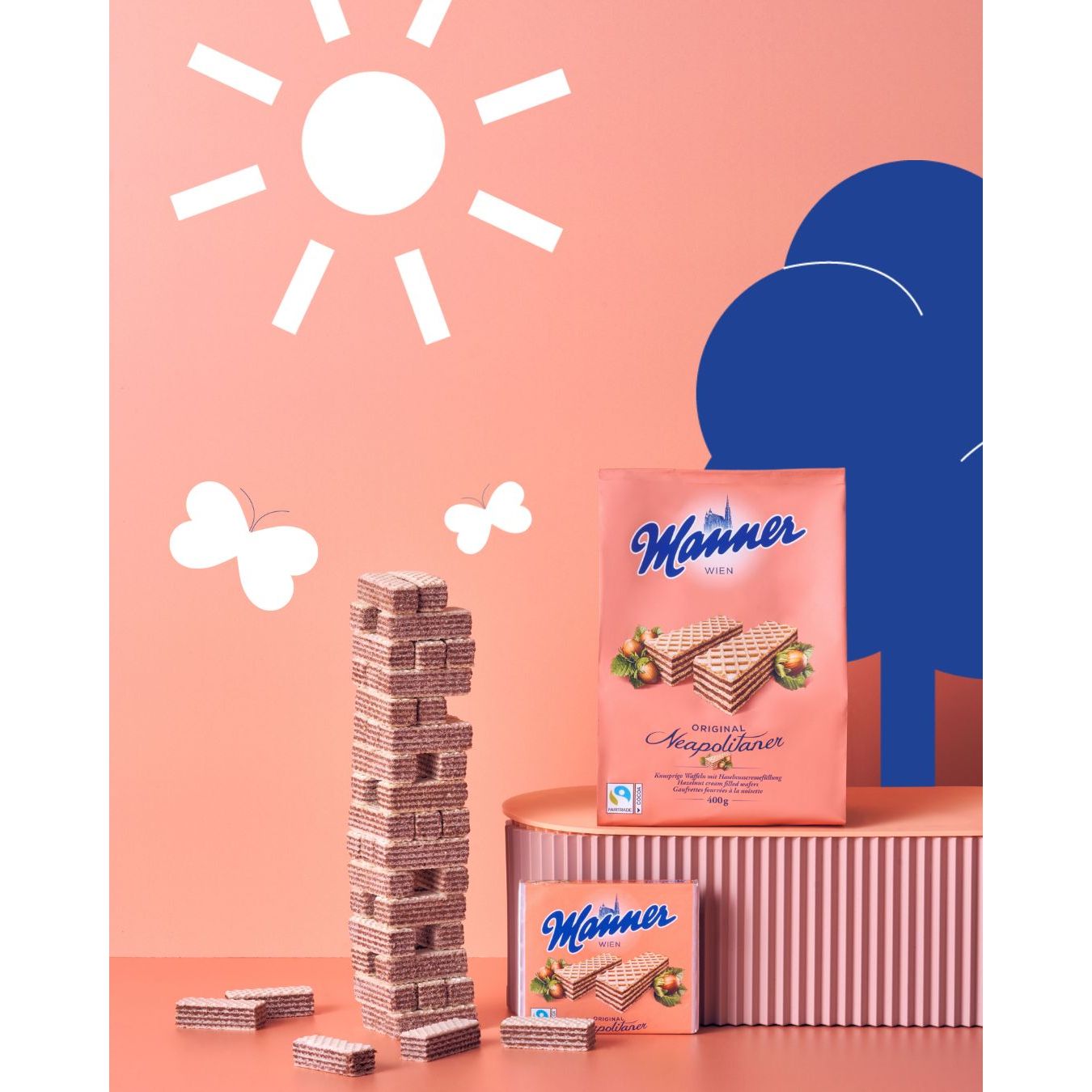 Manner Hazelnut Wafers 400g