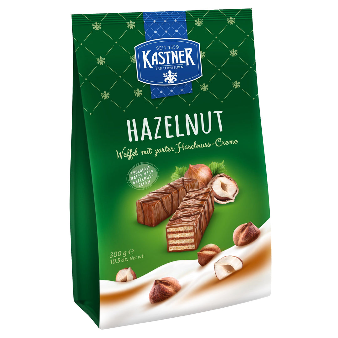Kastner Hazelnut Mignon Wafers, 300 g green package