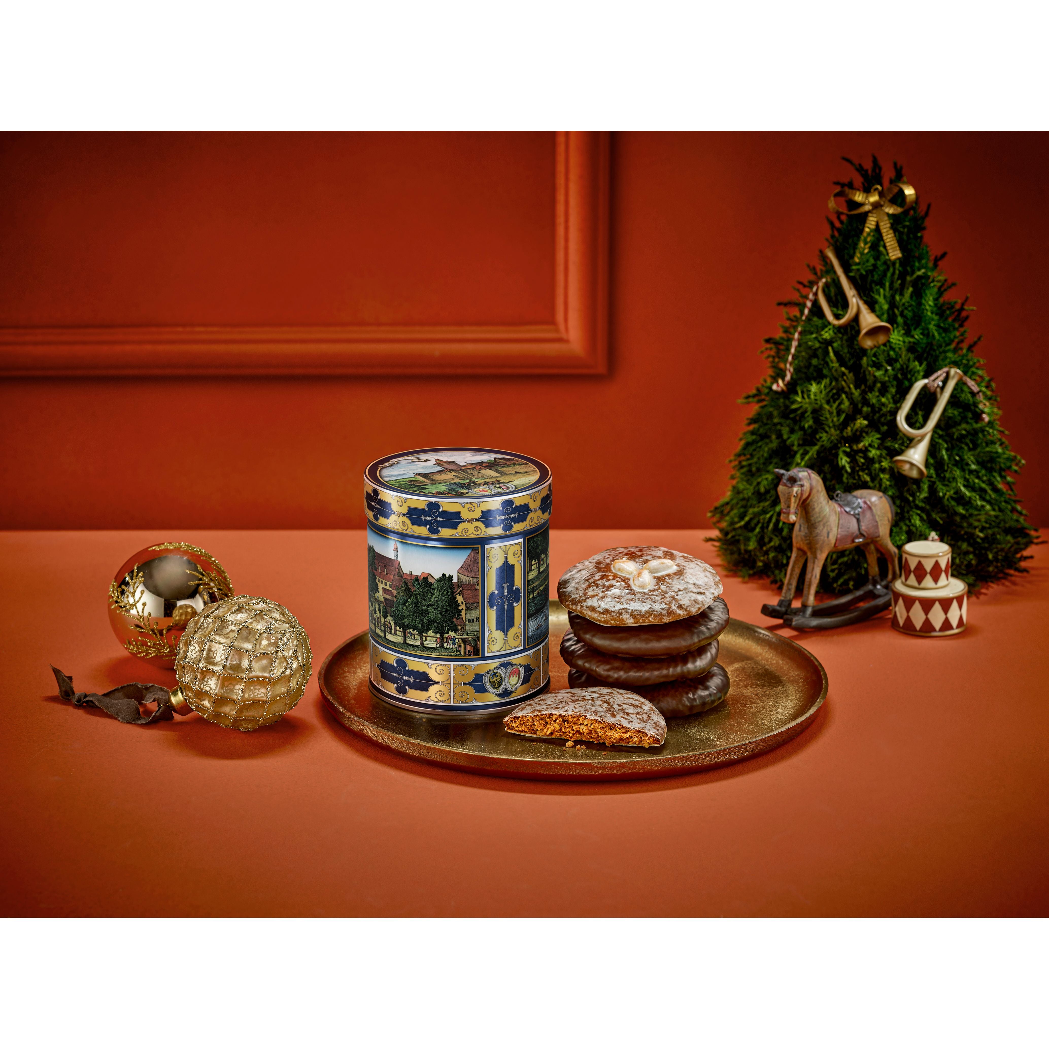 エルセーヌ　NO.600ST Lebkuchen Schmidt Festive Elisen Tin – Historic Nuremberg