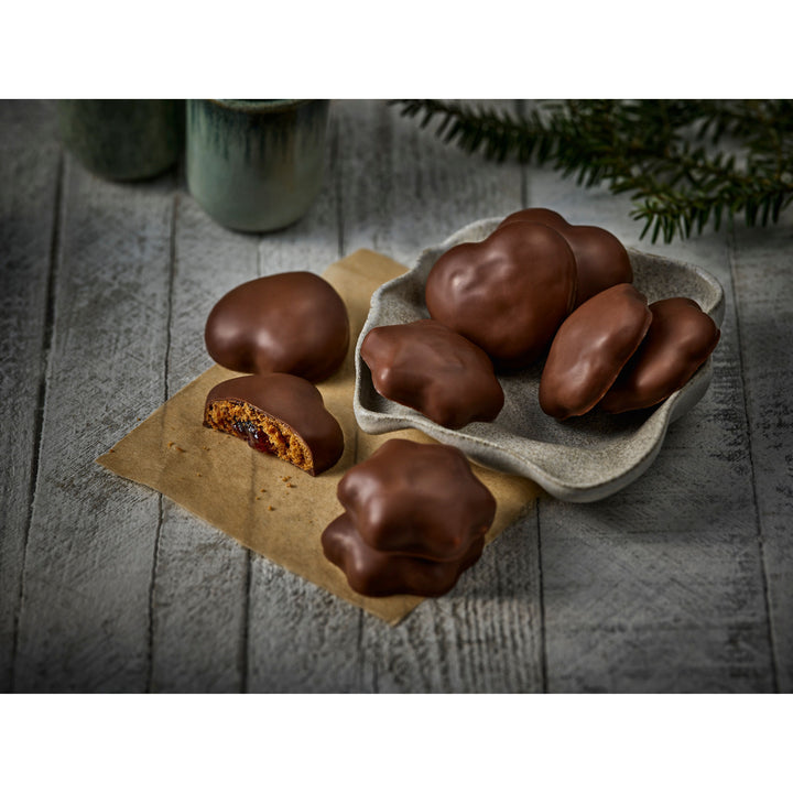 Lebkuchen Schmidt Chocolate Fruit Biscuits with Milk Chocolate and Cherry Filling