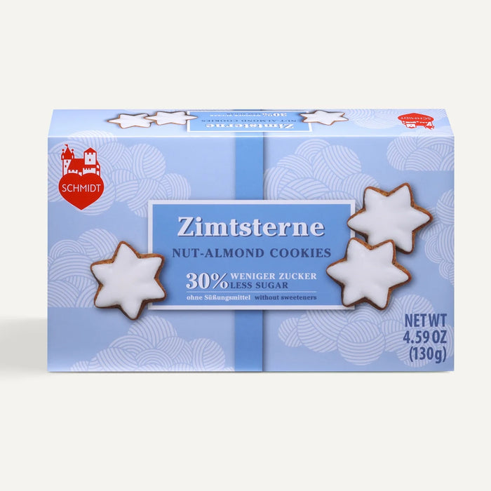 Lebkuchen Schmidt Zimsterne with 30% Less Sugar