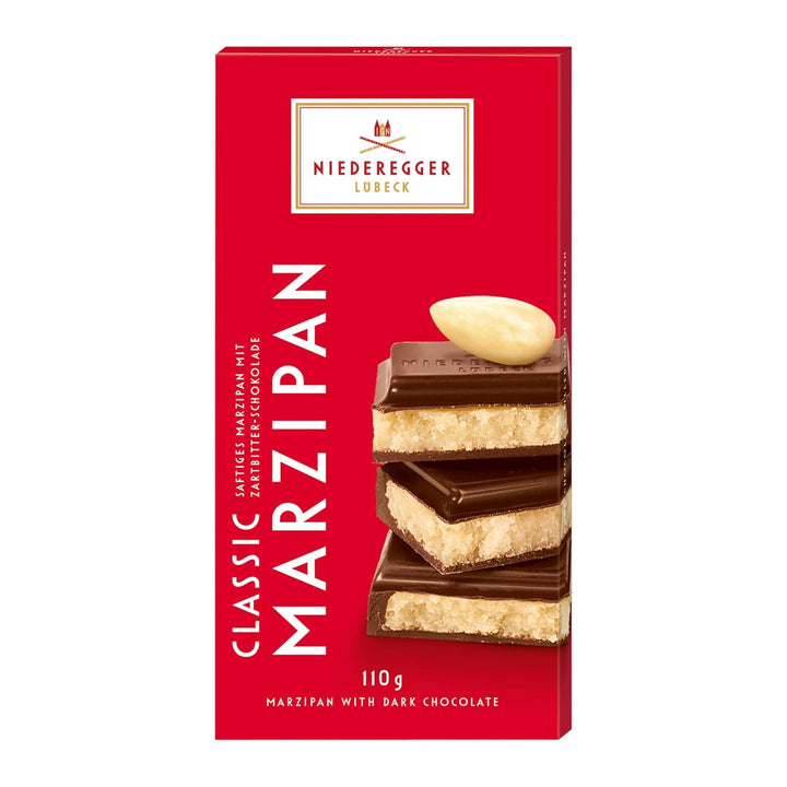 Niederegger Classic Dark Chocolate Bar filled with Marzipan