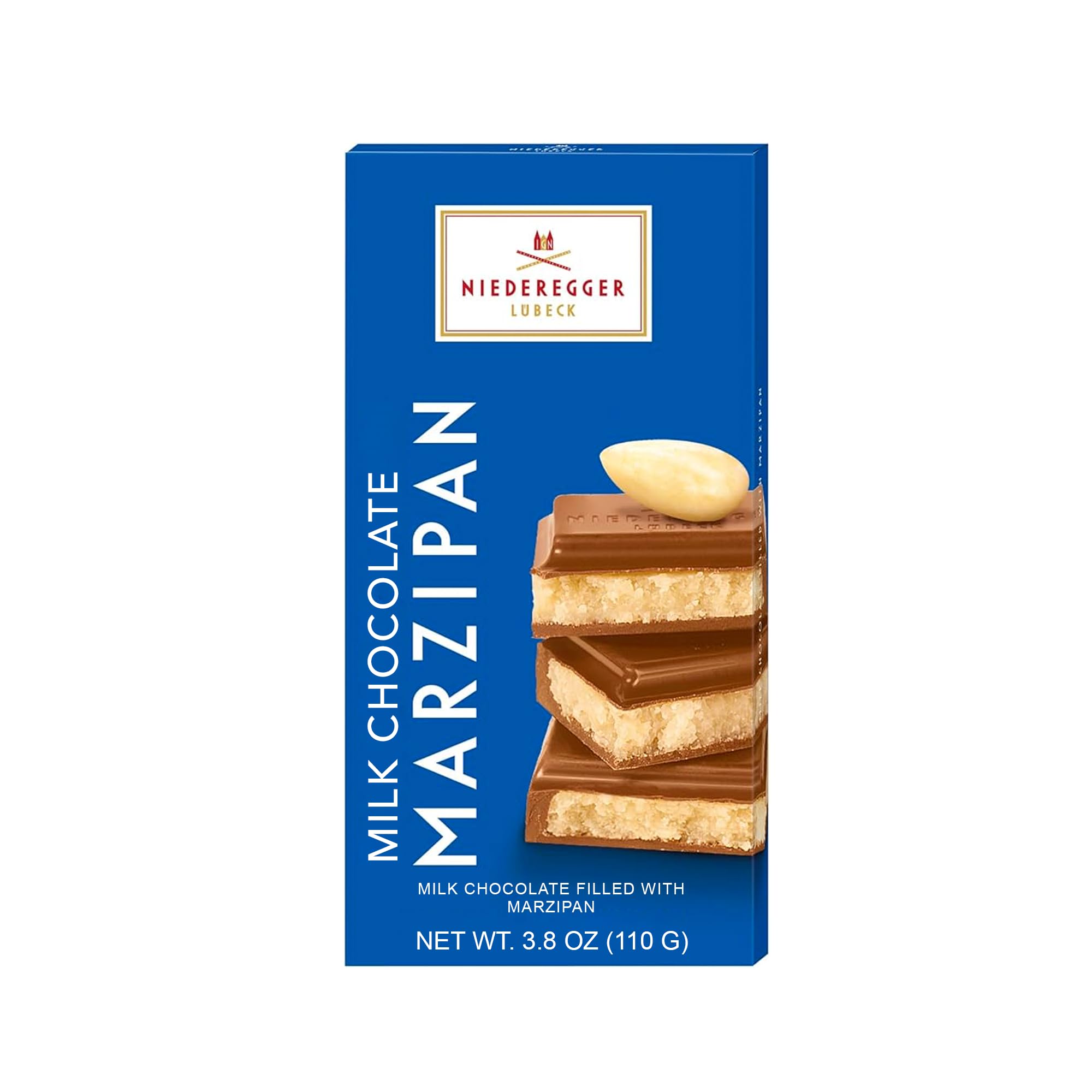 Niederegger Marzipan Milk Chocolate Bar filled with Marzipan