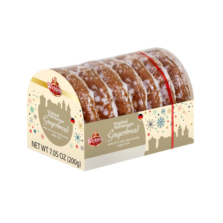 Wicklein Glazed Gingerbread with 14% nuts in a 200 g holiday package