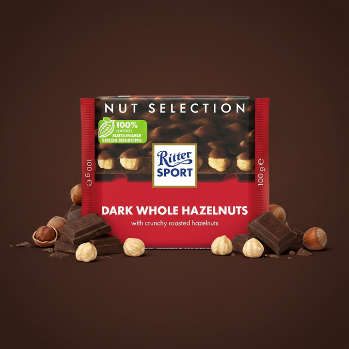 Ritter Sport Dark Chocolate with Hazelnuts