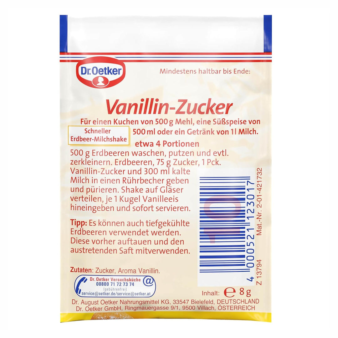 Dr. Oetker Vanillin Zucker 10 Pack